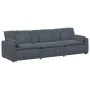 Sofá modular con cojines gris oscuro de , Unidades para sofás seccionales - Ref: Foro24-3321100, Precio: 644,51 €, Descuento: %