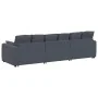 Sofá modular con cojines gris oscuro de , Unidades para sofás seccionales - Ref: Foro24-3321100, Precio: 644,51 €, Descuento: %