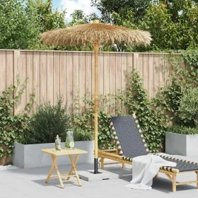Sombrilla Tiki con dosel de hojas de plátano de bambú de 150 cm by , Umbrellas - Ref: Foro24-4108222, Price: 170,56 €, Discou...
