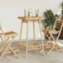 Mesa de bar para exterior cuadrada de bambú 55x55x100 cm by , Garden sets - Ref: Foro24-4108229, Price: 88,50 €, Discount: %