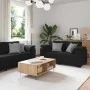 Juego de sofás con cojines 3 piezas terciopelo negro by , Sofas - Ref: Foro24-3324672, Price: 637,10 €, Discount: %