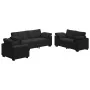 Juego de sofás con cojines 3 piezas terciopelo negro by , Sofas - Ref: Foro24-3324672, Price: 637,10 €, Discount: %