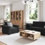Juego de sofás con cojines 3 piezas terciopelo negro by , Sofas - Ref: Foro24-3324672, Price: 637,10 €, Discount: %