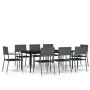 Juego de comedor para jardín 9 piezas gris von , Gartensets - Ref: Foro24-3099600, Preis: 393,87 €, Rabatt: %