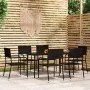 Juego de comedor para jardín 7 piezas negro von , Gartensets - Ref: Foro24-3099592, Preis: 299,74 €, Rabatt: %