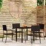 Juego de comedor de jardín 5 piezas negro von , Gartensets - Ref: Foro24-3099578, Preis: 182,84 €, Rabatt: %