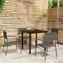 Juego de comedor de jardín 5 piezas gris by , Garden sets - Ref: Foro24-3099584, Price: 182,27 €, Discount: %