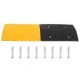 Badén de velocidad 4 uds caucho amarillo y negro 97x32,5x4 cm by , Road and traffic signs - Ref: Foro24-3157044, Price: 219,8...
