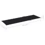 Tumbona con cojín negro madera de pino impregnada de , Tumbonas - Ref: Foro24-3065826, Precio: 127,35 €, Descuento: %