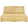 Tumbona doble y cojines gris taupé madera pino impregnada von , Liegen - Ref: Foro24-3065977, Preis: 324,58 €, Rabatt: %