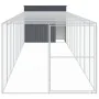 Caseta perros con corral acero galvanizado gris 214x1069x181 cm von , Hundehütten - Ref: Foro24-3189135, Preis: 961,35 €, Rab...