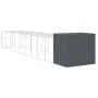 Caseta perros con corral acero galvanizado gris 214x1069x181 cm von , Hundehütten - Ref: Foro24-3189135, Preis: 961,35 €, Rab...