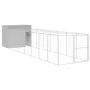 Caseta perros corral acero galvanizado gris claro 214x865x181cm de , Casetas para perros - Ref: Foro24-3189128, Precio: 751,5...