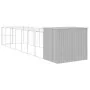 Caseta perros corral acero galvanizado gris claro 214x865x181cm de , Casetas para perros - Ref: Foro24-3189128, Precio: 751,5...