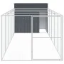 Caseta perros con corral acero galvanizado gris 214x661x181 cm von , Hundehütten - Ref: Foro24-3189121, Preis: 639,73 €, Raba...
