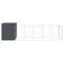 Caseta perros con corral acero galvanizado gris 214x661x181 cm von , Hundehütten - Ref: Foro24-3189121, Preis: 639,73 €, Raba...