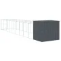 Caseta perros con corral acero galvanizado gris 214x1069x181 cm von , Hundehütten - Ref: Foro24-3189123, Preis: 900,88 €, Rab...