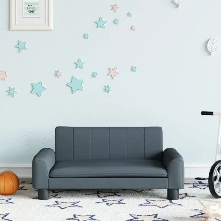Sofá para niños de tela gris oscuro 70x45x30 cm von , Baby- und Kleinkindmöbel - Ref: Foro24-3196270, Preis: 76,53 €, Rabatt: %