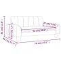 Sofá para niños de tela gris taupe 70x45x30 cm by , Baby and Toddler Furniture - Ref: Foro24-3196272, Price: 76,24 €, Discoun...