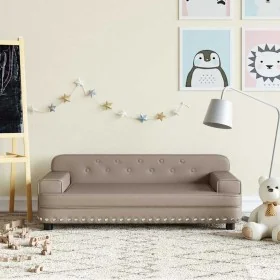 Sofá para niños de cuero sintético capuchino 90x53x30 cm von , Baby- und Kleinkindmöbel - Ref: Foro24-3196291, Preis: 112,13 ...
