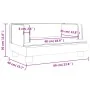 Sofá para niños de terciopelo crema 60x40x30 cm by , Baby and Toddler Furniture - Ref: Foro24-3196323, Price: 66,40 €, Discou...