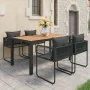 Set de comedor de jardín de 5 piezas PVC ratán negro y marrón by , Garden sets - Ref: Foro24-3060108, Price: 495,71 €, Discou...