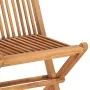 Set comedor de jardín plegable 3 piezas madera de teca cojines de , Conjuntos de jardín - Ref: Foro24-3063177, Precio: 166,91...