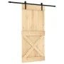 Puerta corredera con herrajes madera maciza de pino 95x210 cm von , Türen - Ref: Foro24-3203002, Preis: 200,74 €, Rabatt: %