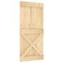 Puerta corredera con herrajes madera maciza de pino 95x210 cm de , Puertas - Ref: Foro24-3203042, Precio: 225,39 €, Descuento: %
