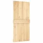 Puerta corredera con herrajes madera maciza de pino 95x210 cm de , Puertas - Ref: Foro24-3203042, Precio: 225,39 €, Descuento: %