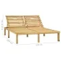 Tumbona doble y cojines rojo tinto madera pino impregnada von , Liegen - Ref: Foro24-3065885, Preis: 215,91 €, Rabatt: %
