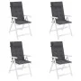 Cojines de silla respaldo alto 4 uds tela Oxford gris antracita de , Cojines para sillas y sofás - Ref: Foro24-361875, Precio...