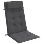 Cojines de silla respaldo alto 4 uds tela Oxford gris antracita de , Cojines para sillas y sofás - Ref: Foro24-361875, Precio...
