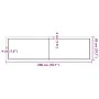 Tablero de mesa madera maciza borde natural 200x50x(2-4) cm by , Table tops - Ref: Foro24-363916, Price: 56,05 €, Discount: %