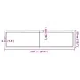 Tablero de mesa madera maciza borde natural 220x50x(2-6) cm de , Tableros para mesas - Ref: Foro24-363923, Precio: 72,45 €, D...