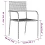 Juego de comedor de jardín 5 piezas ratán sintético negro by , Garden sets - Ref: Foro24-3156750, Price: 220,33 €, Discount: %