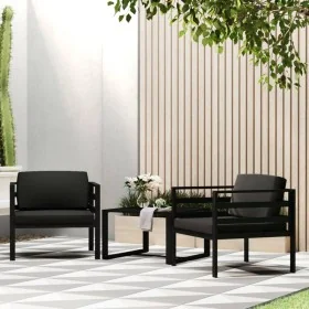 Sofás centrales 2 unidades con cojines aluminio gris antracita by , Modular outdoor sofas - Ref: Foro24-318313, Price: 449,19...
