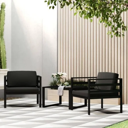 Sofás centrales 2 unidades con cojines aluminio gris antracita by , Modular outdoor sofas - Ref: Foro24-318313, Price: 449,19...