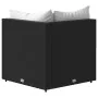 Sofá de esquina de jardín con cojines ratán sintético negro by , Outdoor sofas - Ref: Foro24-319729, Price: 95,26 €, Discount: %