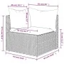 Sofá de esquina de jardín con cojines ratán sintético negro by , Outdoor sofas - Ref: Foro24-319729, Price: 95,26 €, Discount: %