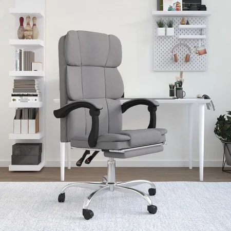 Silla de oficina reclinable de tela gris claro by , Office chairs - Ref: Foro24-349627, Price: 114,20 €, Discount: %