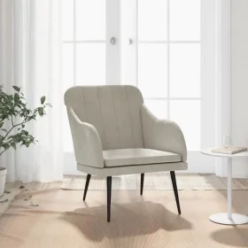 Sillón de terciopelo gris claro 63x76x80 cm von , Sessel - Ref: Foro24-351454, Preis: 98,91 €, Rabatt: %