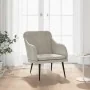 Sillón de terciopelo gris claro 63x76x80 cm by , Armchairs - Ref: Foro24-351454, Price: 98,91 €, Discount: %