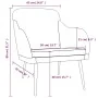 Sillón de terciopelo gris claro 63x76x80 cm by , Armchairs - Ref: Foro24-351454, Price: 98,91 €, Discount: %