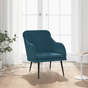 Sillón de terciopelo azul 63x76x80 cm von , Sessel - Ref: Foro24-351463, Preis: 91,46 €, Rabatt: %