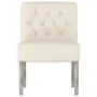 Silla tapizada con botones lino by , Easy chairs - Ref: Foro24-352462, Price: 85,64 €, Discount: %