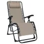 Tumbona plegable de textilene gris taupe de , Tumbonas - Ref: Foro24-47901, Precio: 99,01 €, Descuento: %