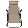 Tumbona plegable de textilene gris taupe de , Tumbonas - Ref: Foro24-47901, Precio: 99,01 €, Descuento: %