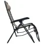 Tumbona plegable de textilene gris taupe de , Tumbonas - Ref: Foro24-47901, Precio: 99,01 €, Descuento: %