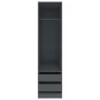 Armario con cajones de madera contrachapada gris 50x50x200 cm de , Armarios roperos - Ref: Foro24-800614, Precio: 124,97 €, D...
